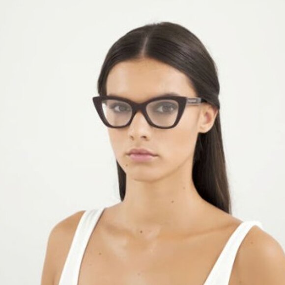 Alexander McQueen AM0305O 001 Cat Eye Eyeglasses 50mm - Black - Picture 3 of 11